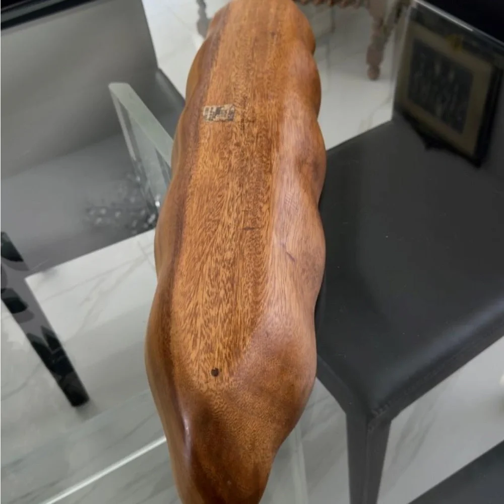 Z Gallerie Banana Leaf Acacia Wood Bowl / Serving Tray - 30